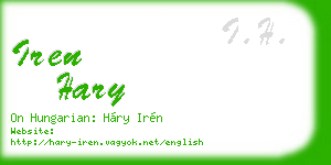 iren hary business card
